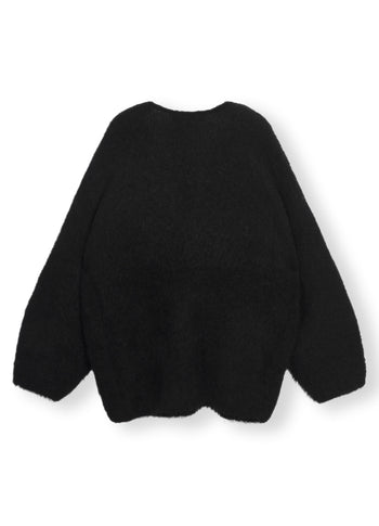 soft oversized sweater | black