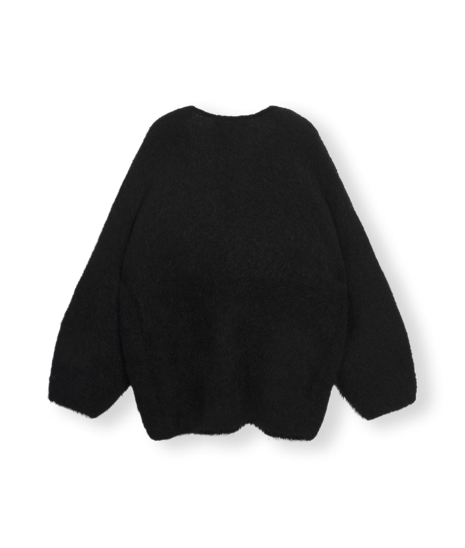 soft oversized sweater | black