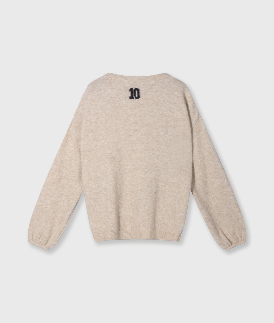 soft round neck sweater knit | earth