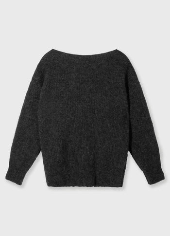 soft v-neck sweater knit | antra melee