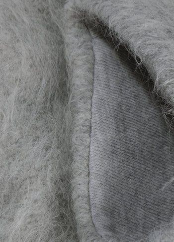 Strickpullover aus Alpakamix | light grey melee