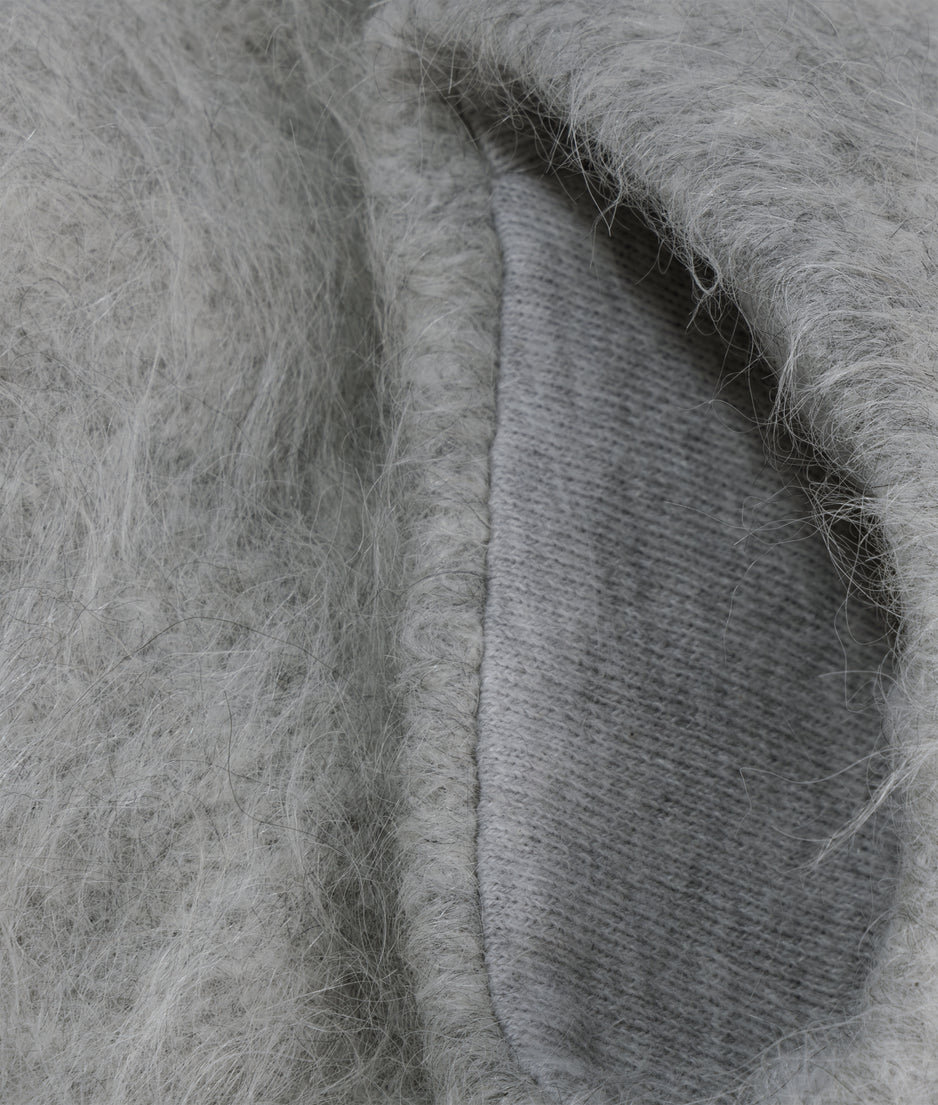 Strickpullover aus Alpakamix | light grey melee