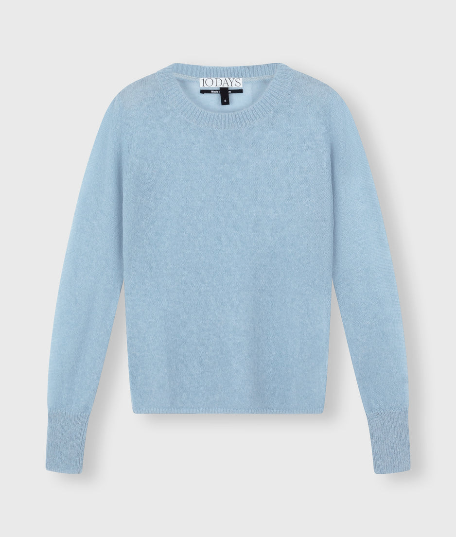 tee thin knit | ice blue