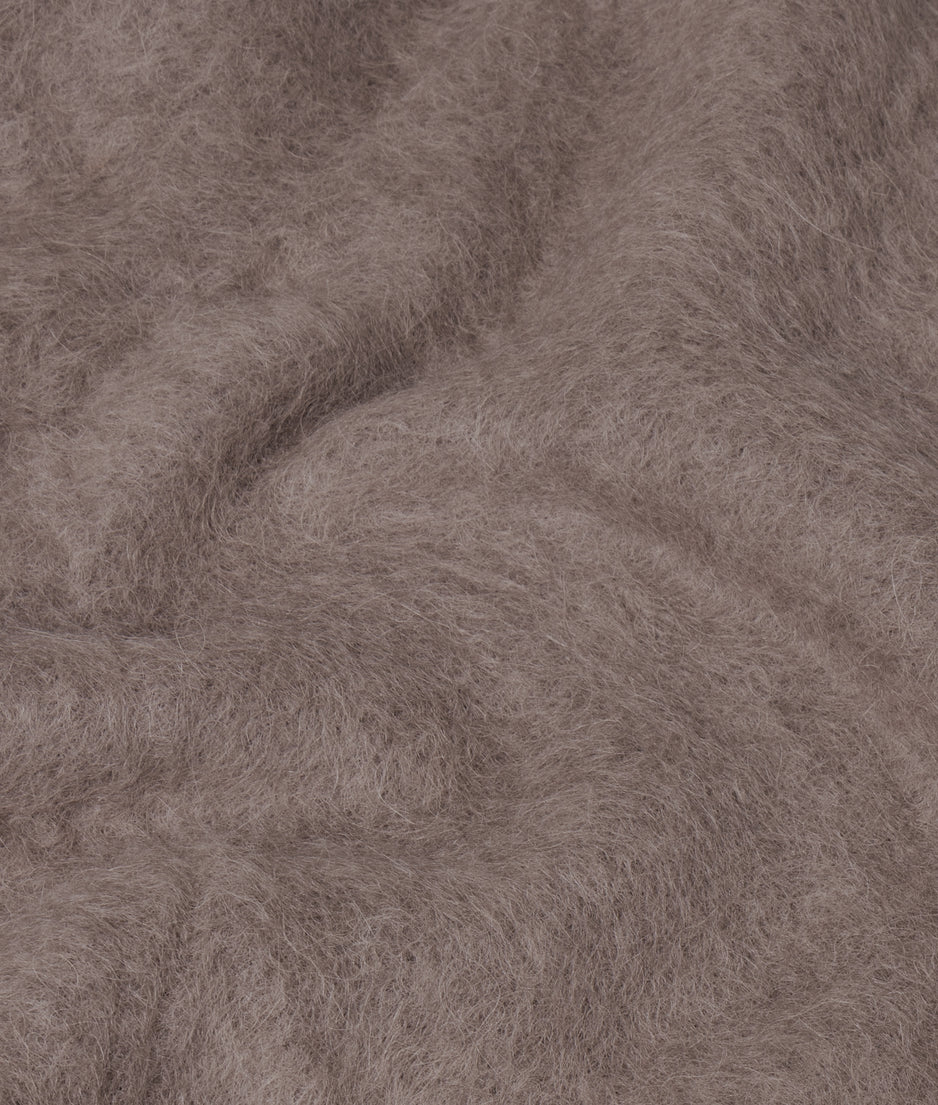 cropped knit turtleneck | moonrock