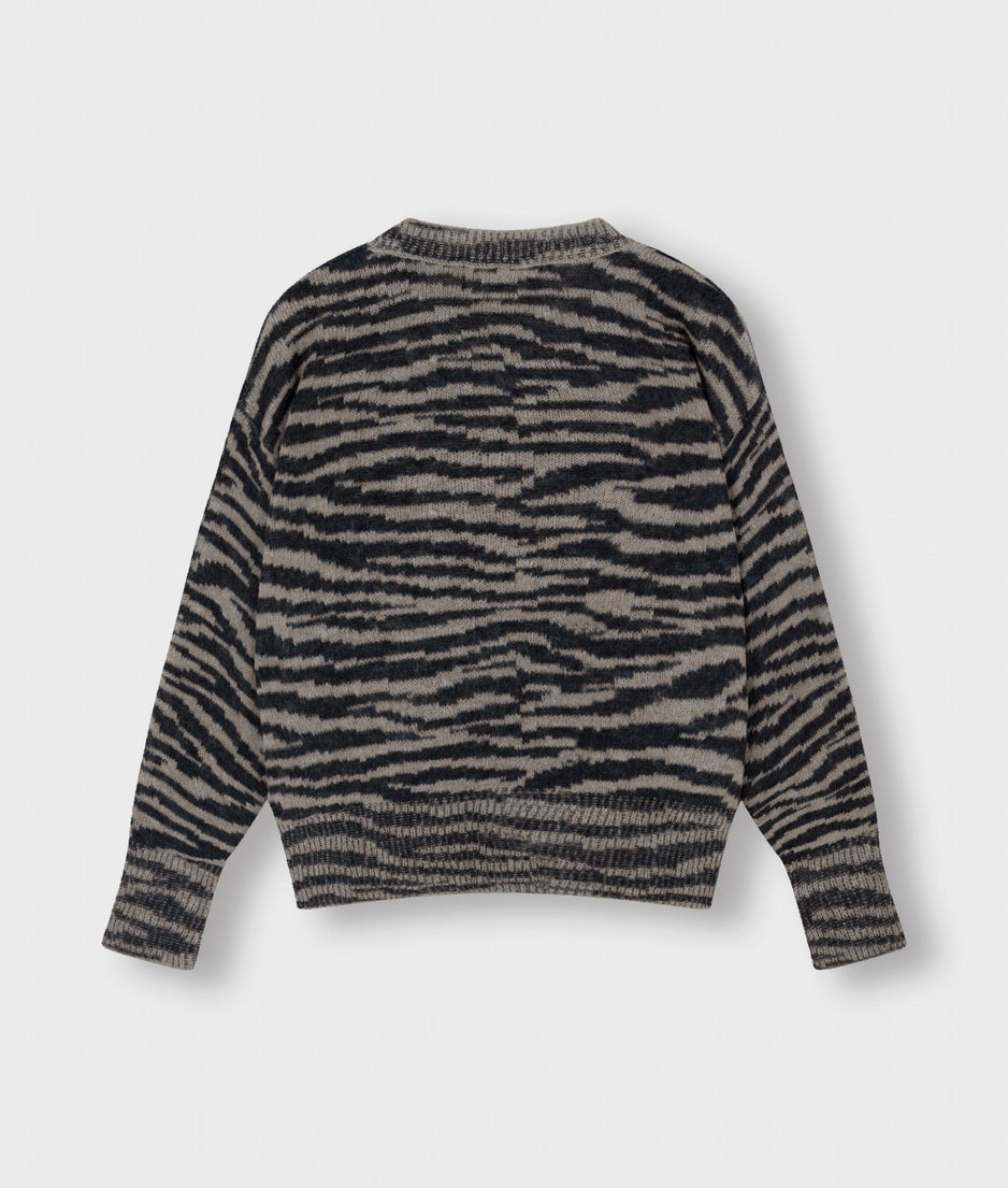 sweater knit zebra | warm taupe