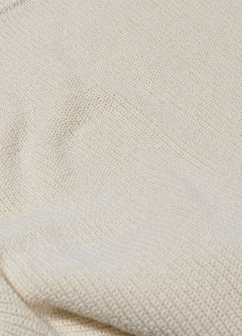 cotton knit top | soft vanilla