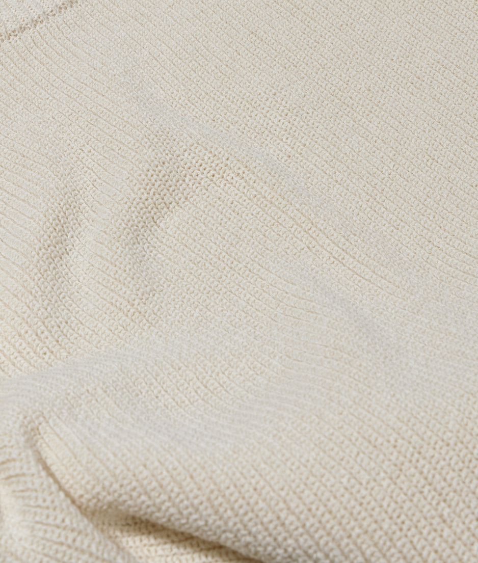 cotton knit top | soft vanilla