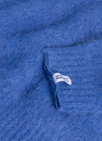 Strickpullover aus Alpakamix | ultramarine