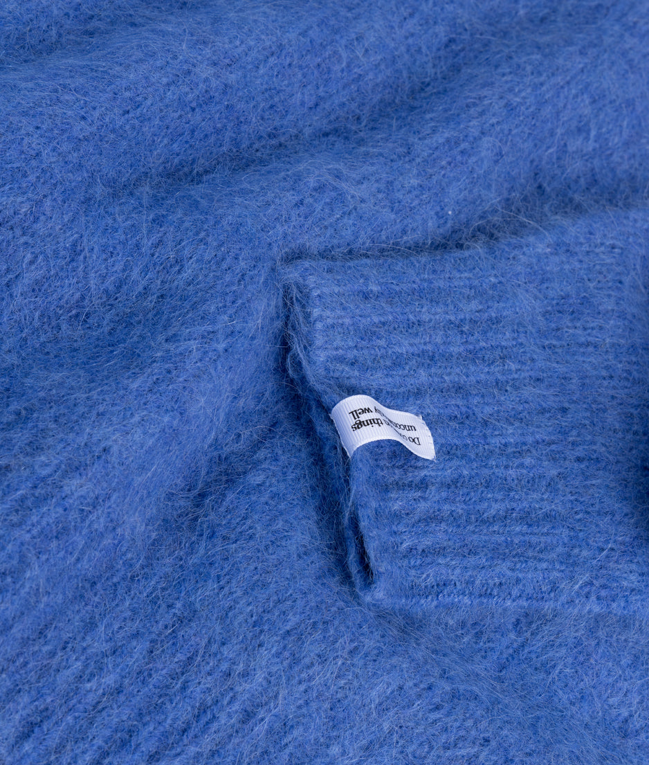 Strickpullover aus Alpakamix | ultramarine
