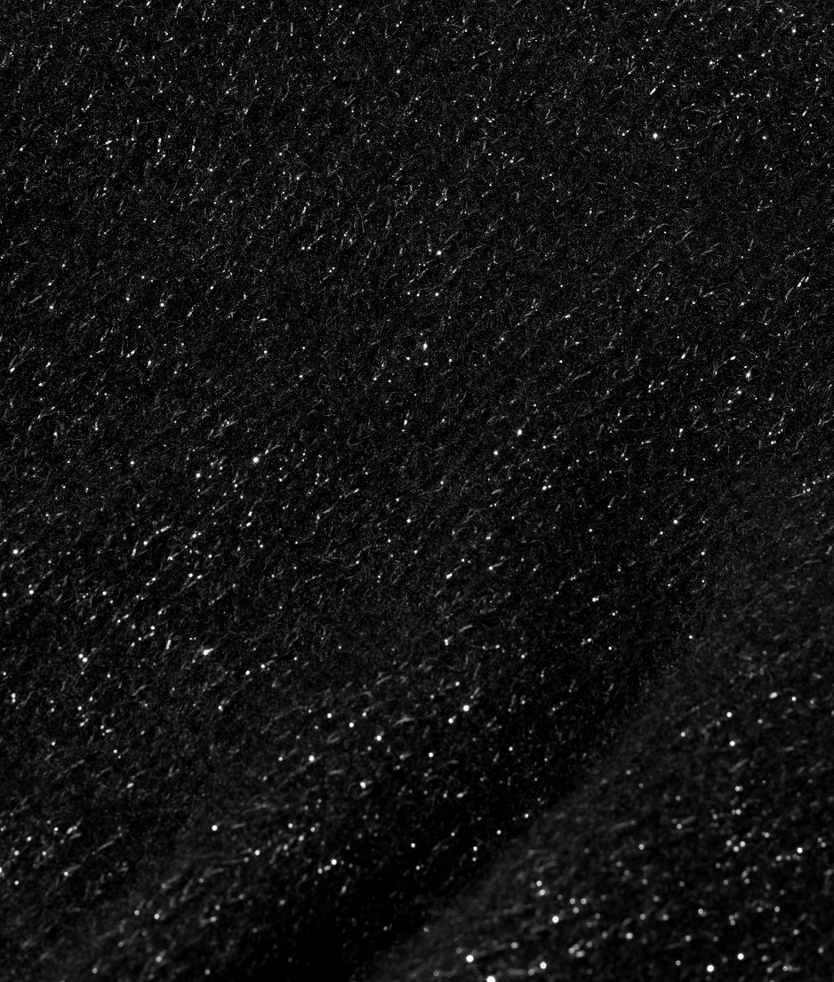 short cardigan sparkle | black