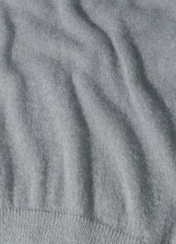 thin knit sweater | light graphite