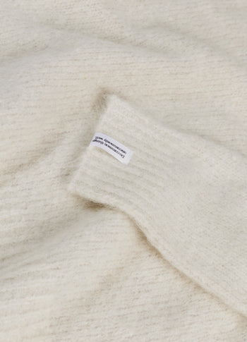Strickpullover mit Lurex | ecru