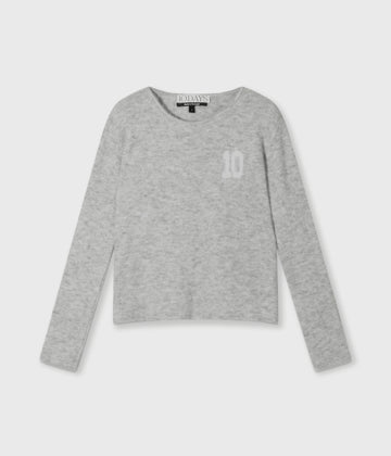 soft knit sweater 10 | light grey melee