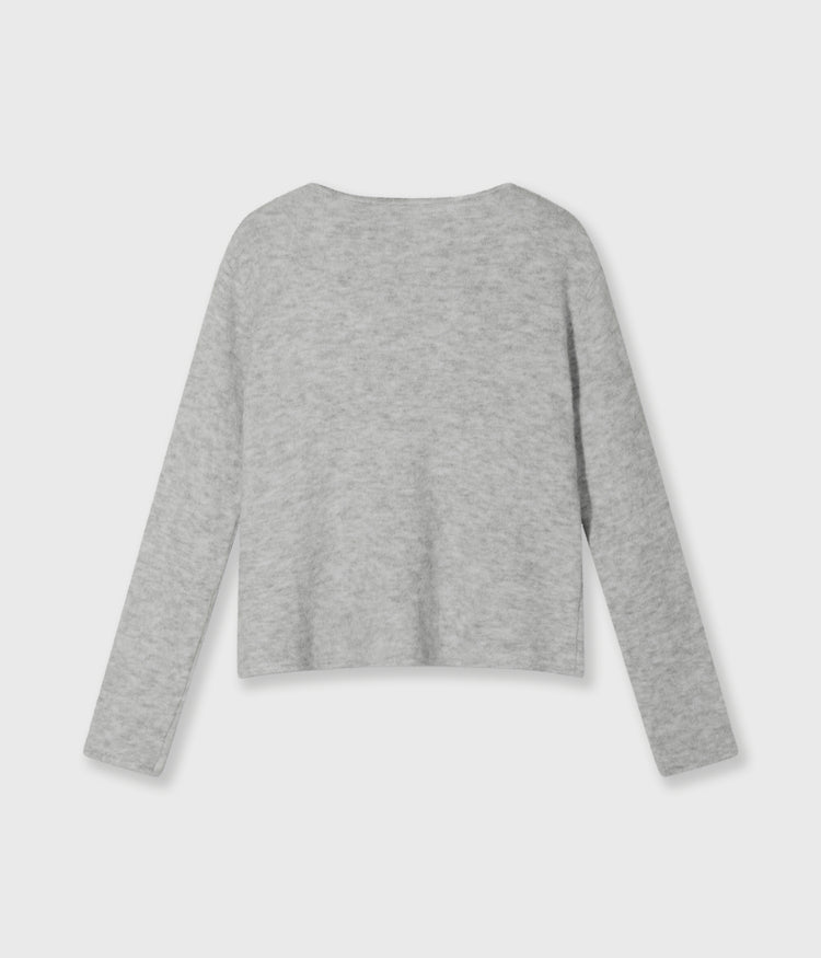 soft knit sweater 10 | light grey melee