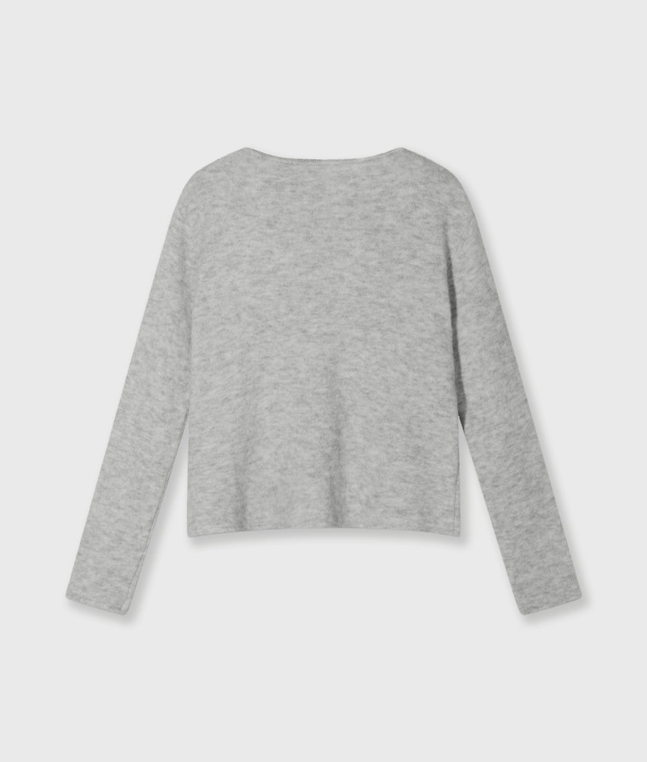 soft knit sweater 10 | light grey melee
