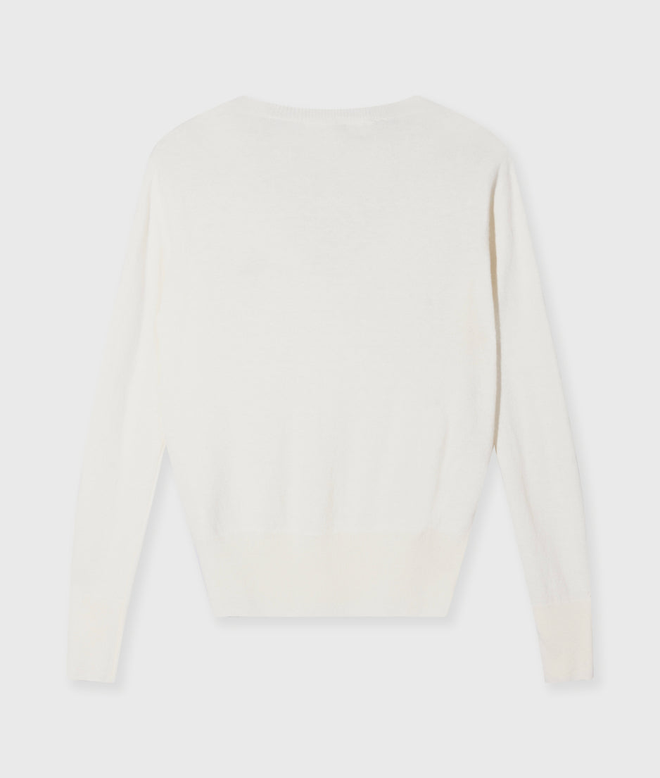 v-knit classic cashmere | ecru