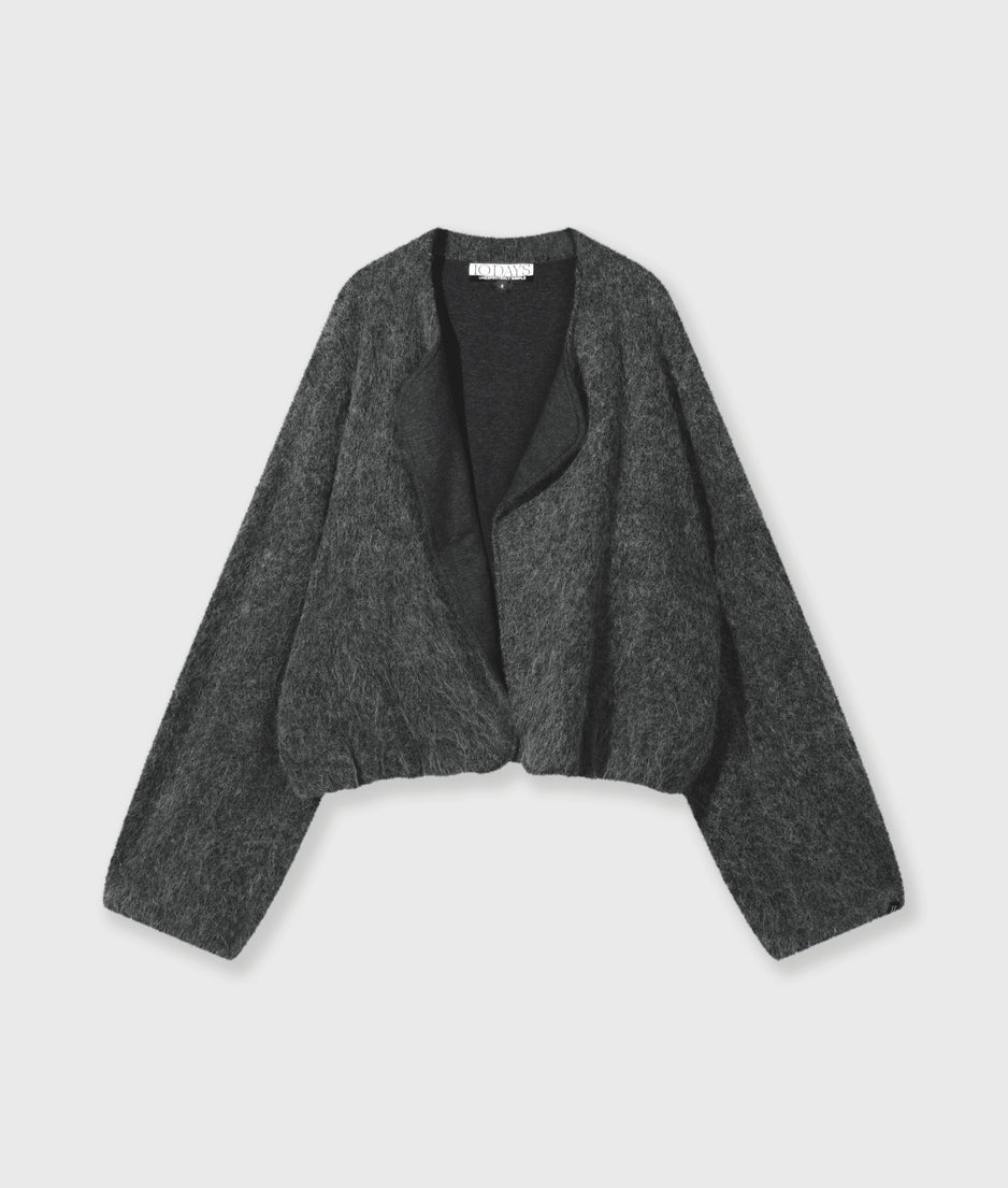 puffy hairy knit bomber | antra melee