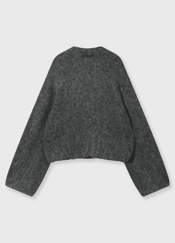 puffy hairy knit bomber | antra melee