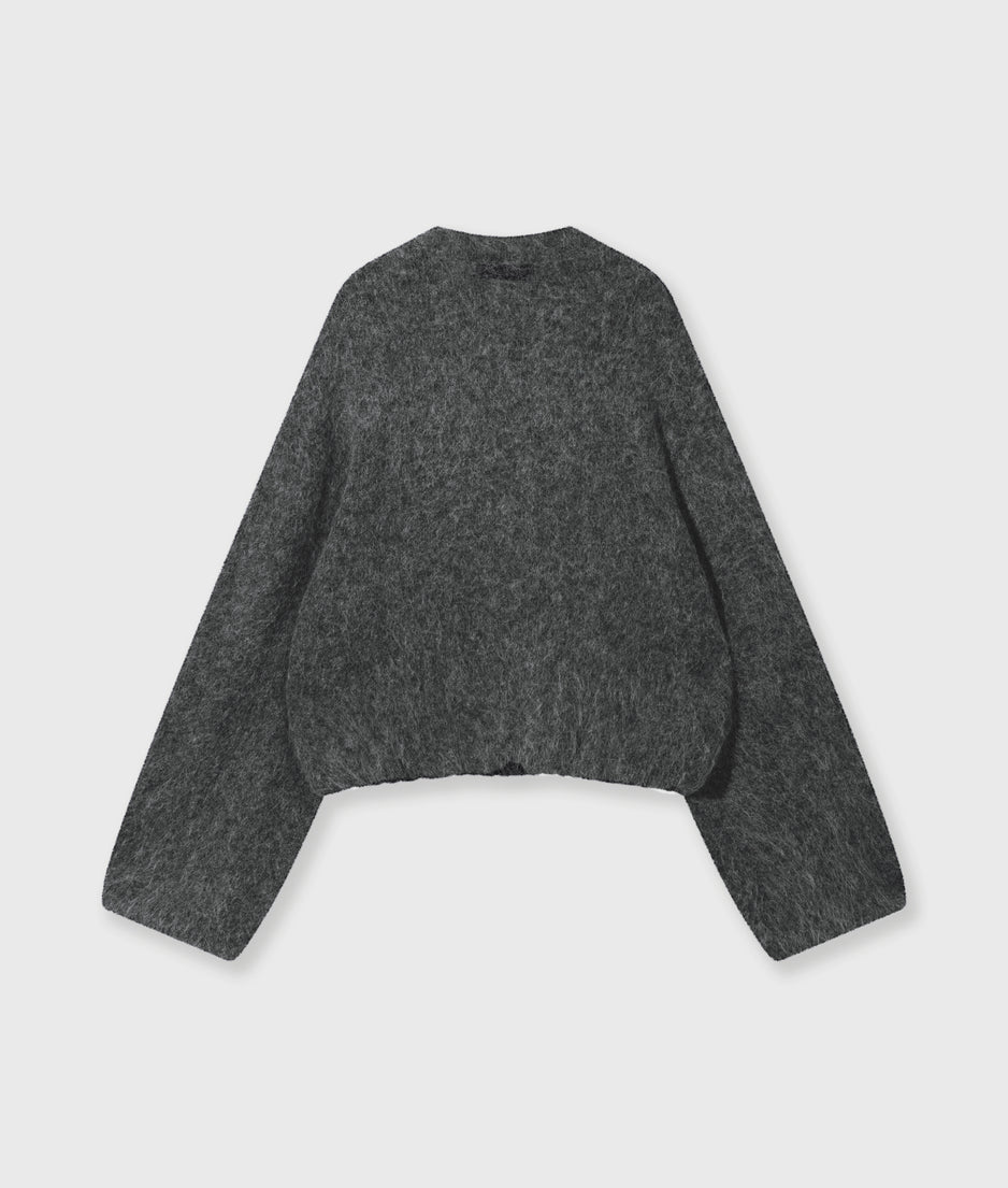 puffy hairy knit bomber | antra melee