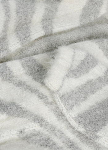 Strickcardigan Zebra | ecru