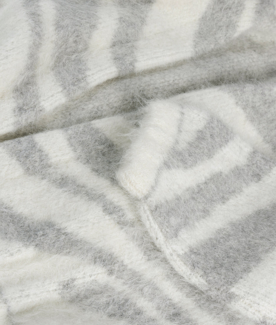 Strickcardigan Zebra | ecru