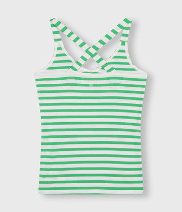 wrapper stripes | ecru/apple green