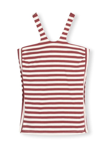 sporty wrapper stripes | warm white/burgundy