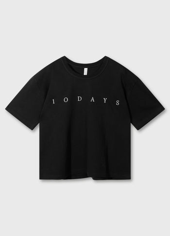 short sleeve tee logo | black