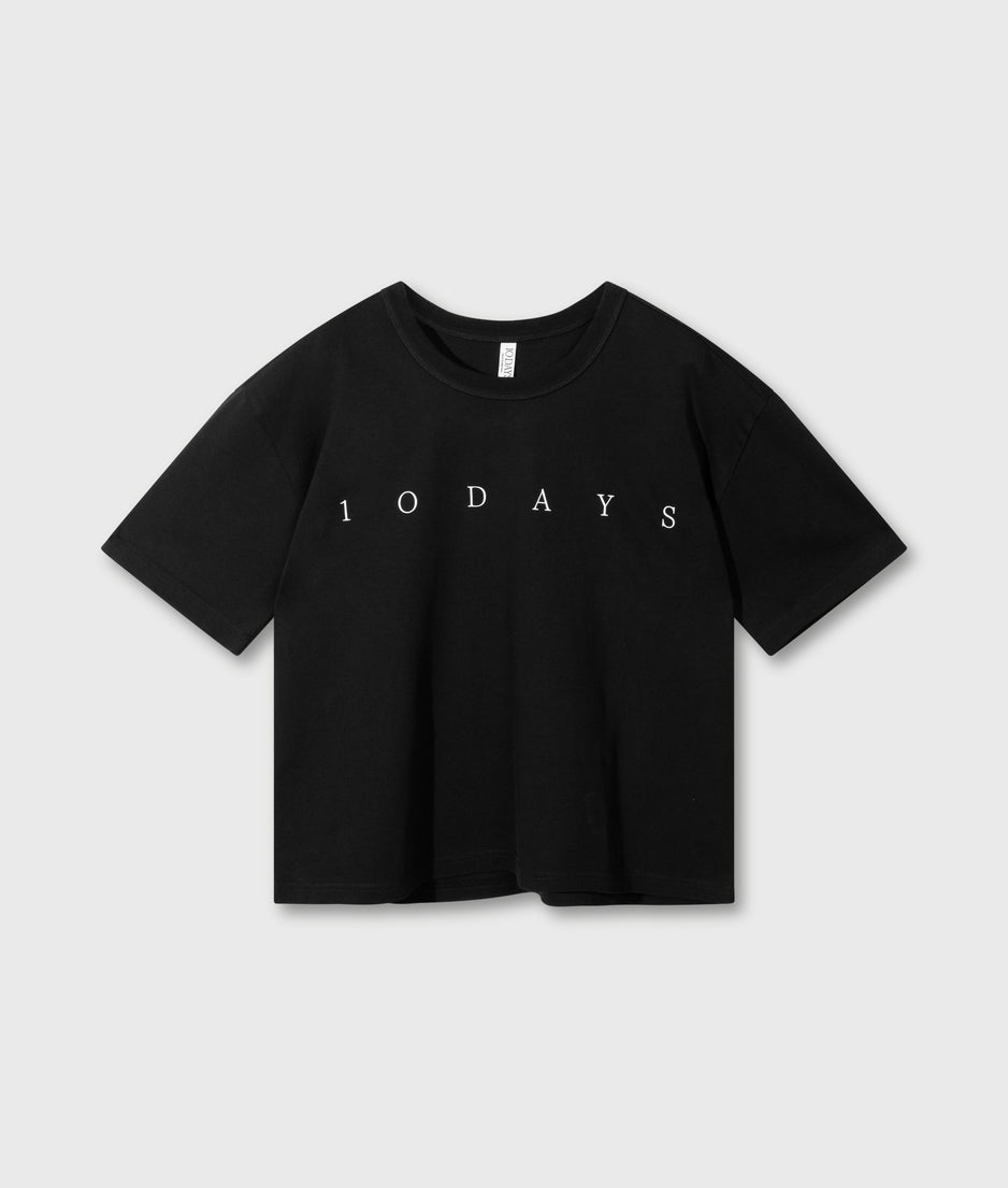short sleeve tee logo | black