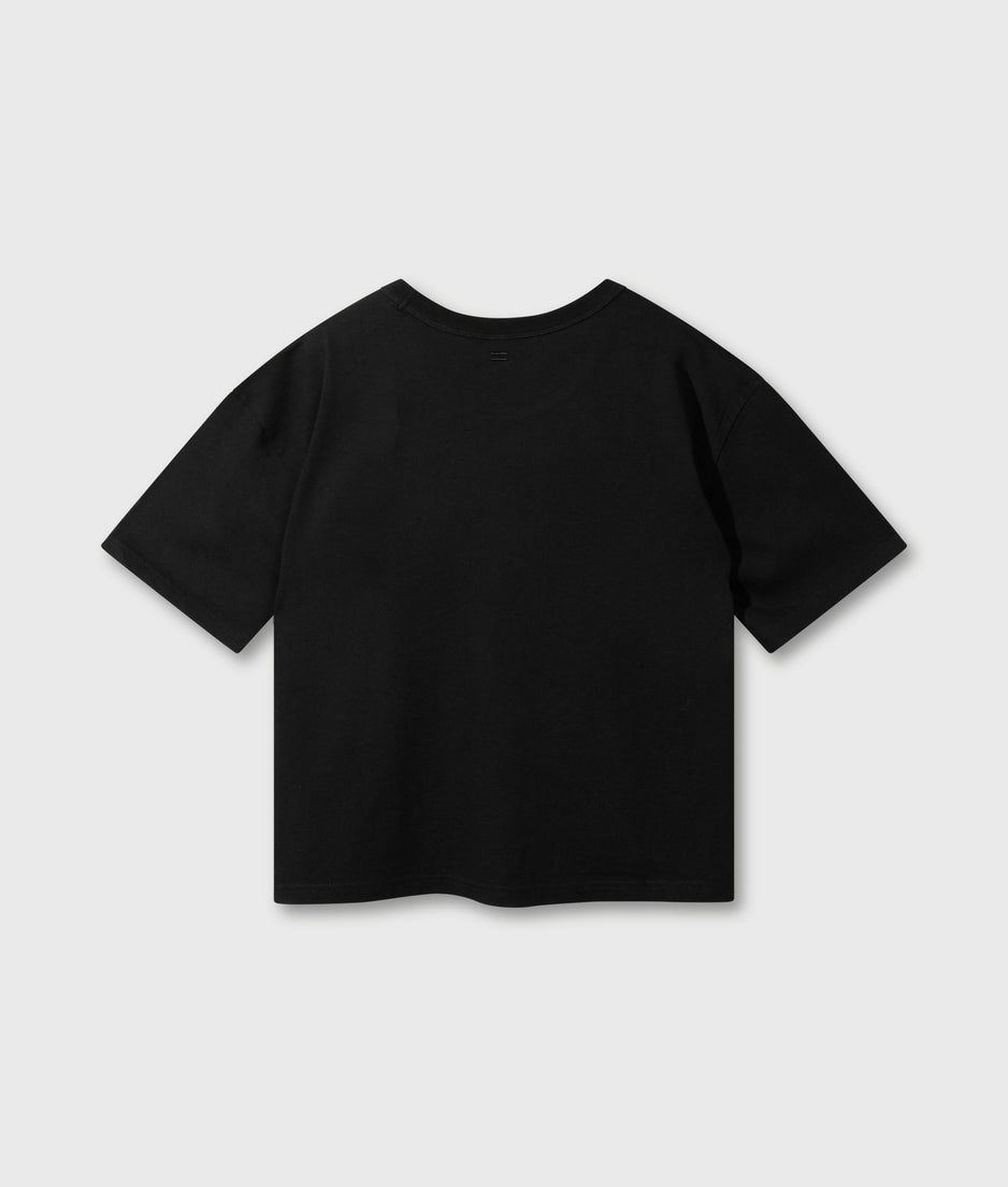 short sleeve tee logo | black