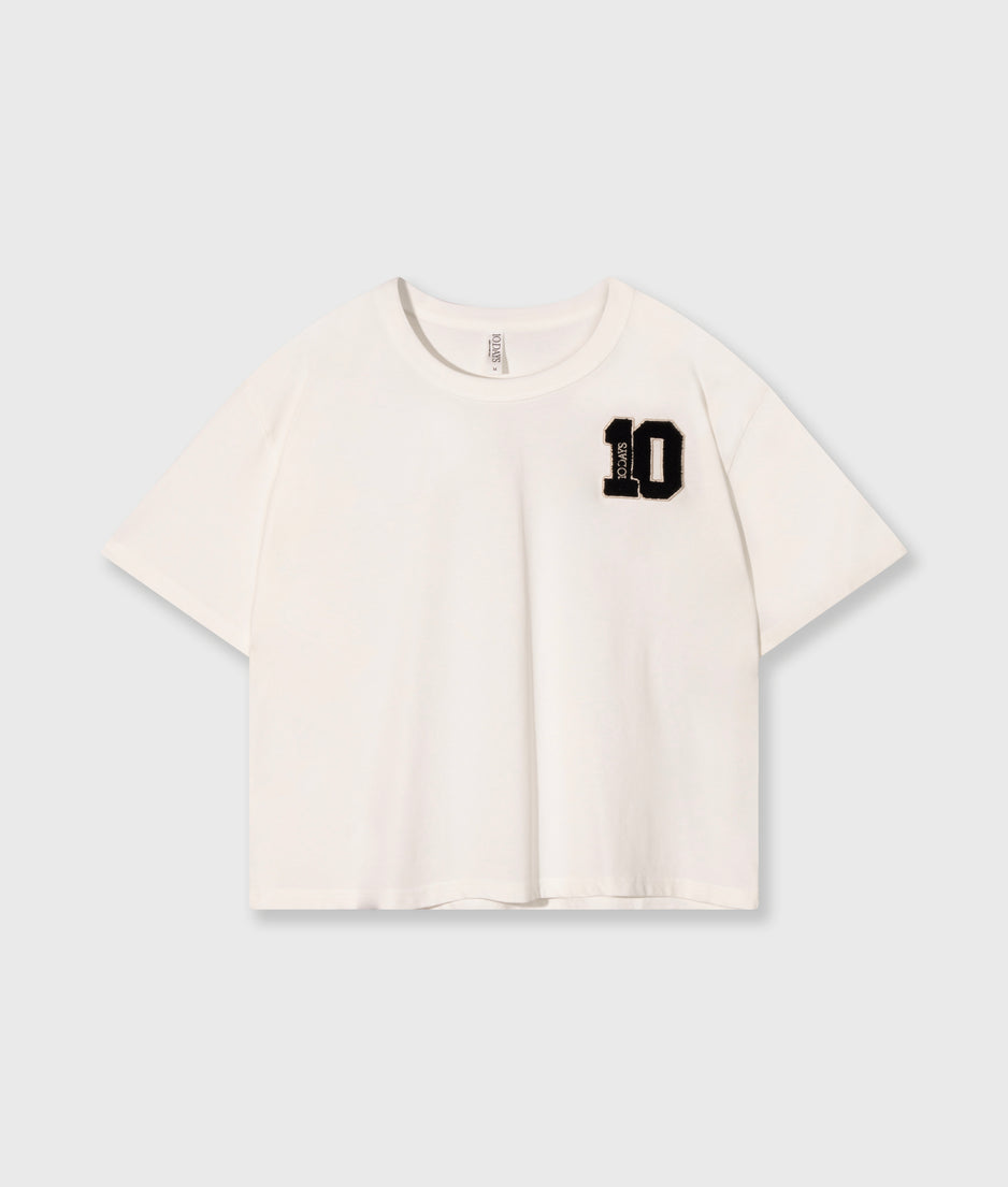 thick cotton tee 10 | ecru