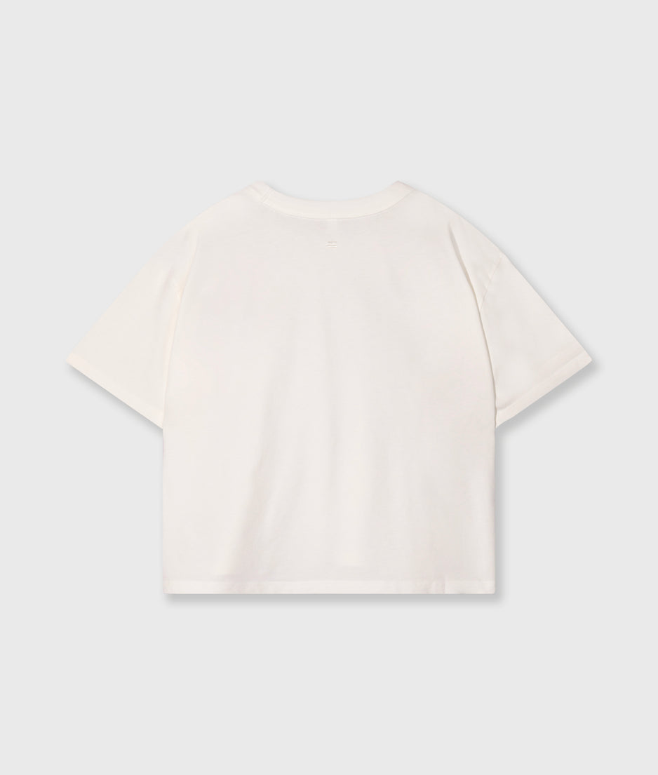 thick cotton tee 10 | ecru