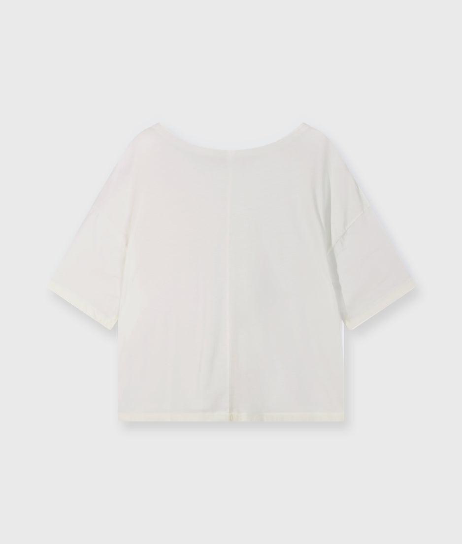 boxy tee | ecru