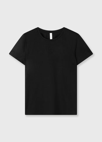 slim short sleeve tee | black