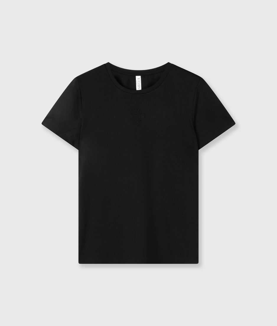 slim short sleeve tee | black