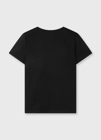 slim short sleeve tee | black