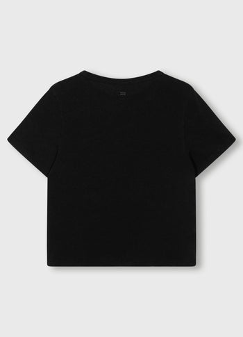 petite tee linen | black