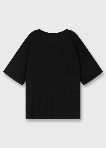 deep tee linen | black