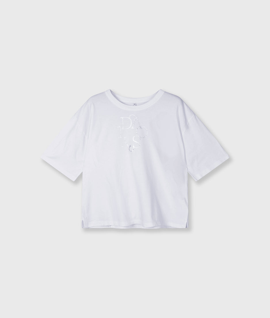 short sleeve tee curly 10 | white