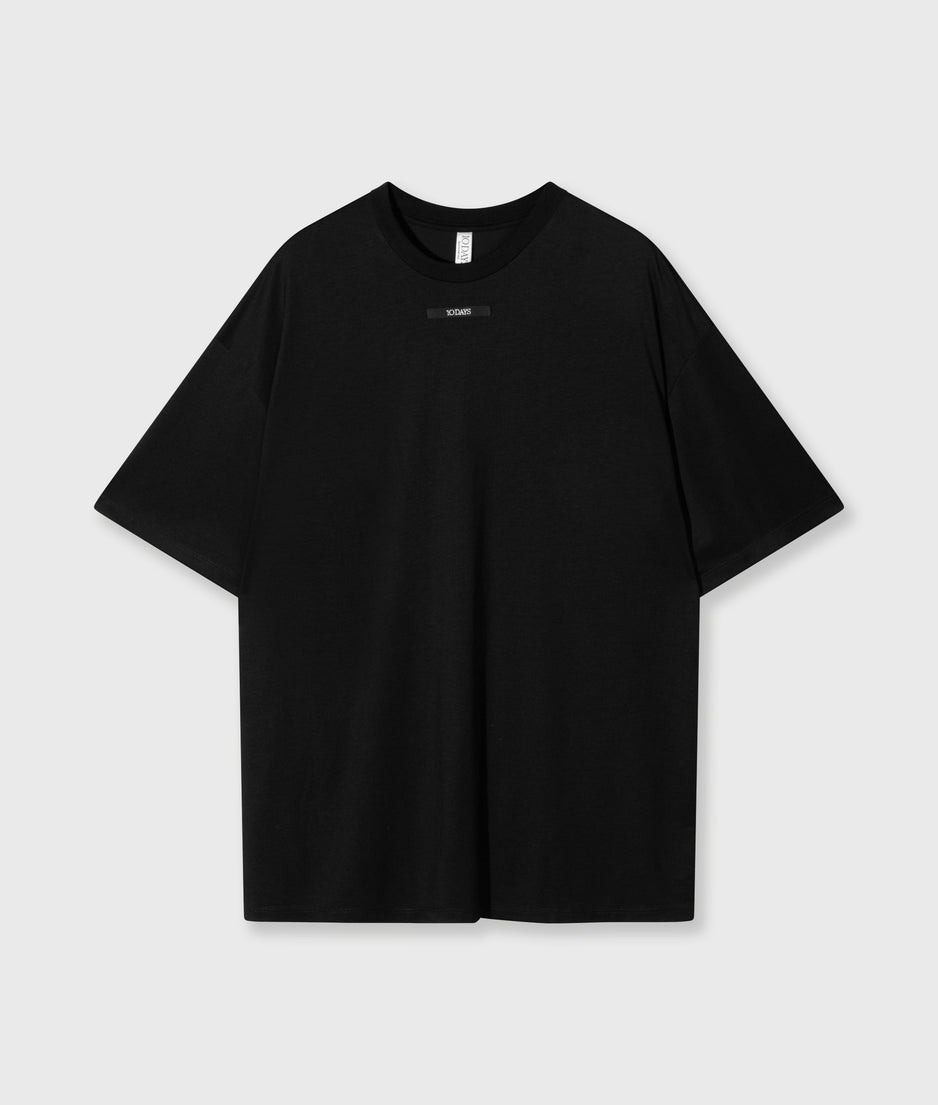 oversized tee jersey | black