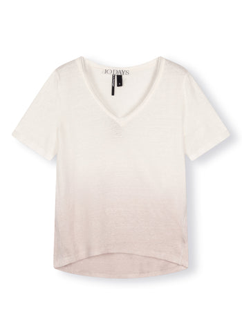 linen tee dip dye | pale lilac