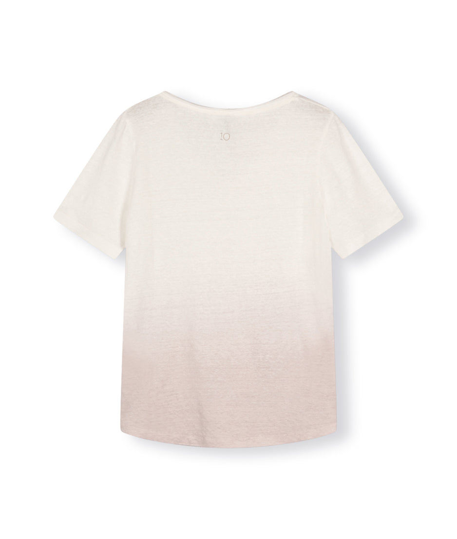 linen tee dip dye | pale lilac