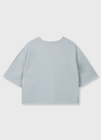 thick cotton tee 10DAYS | clean blue