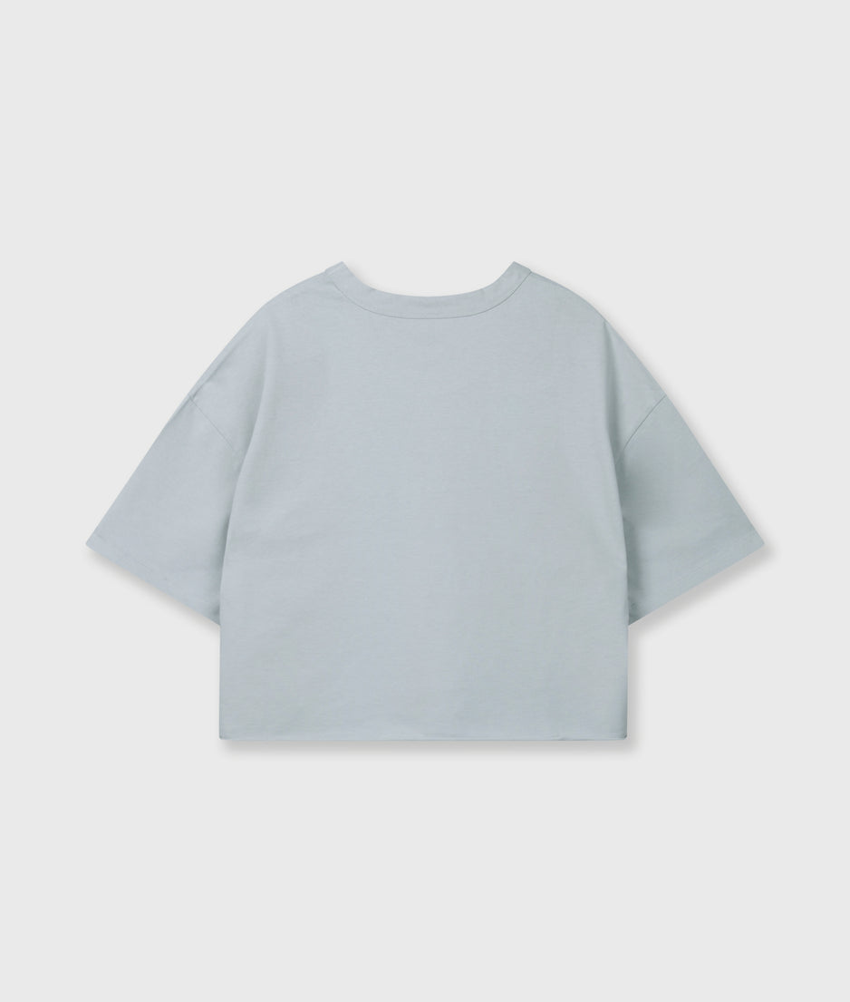 thick cotton tee 10DAYS | clean blue