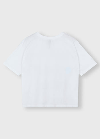 tee tagline | white