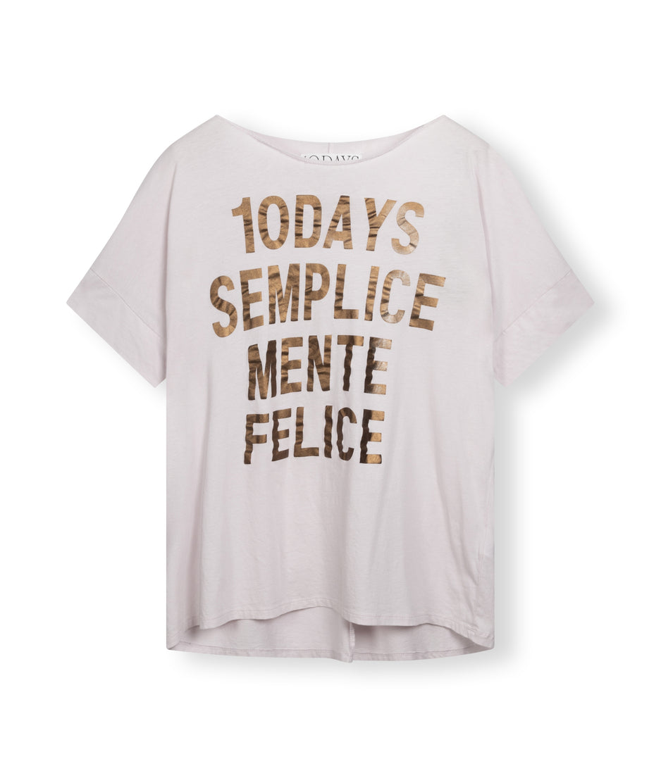 statement tee | pale lilac
