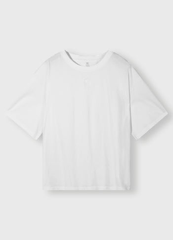 short sleeve tee embro | white