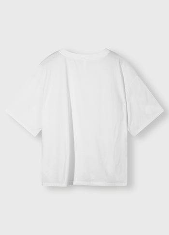 short sleeve tee embro | white