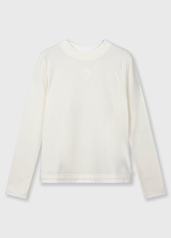 double long sleeve tee | pearl