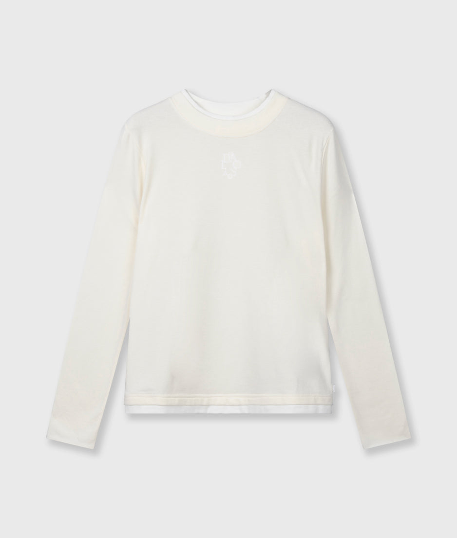 double long sleeve tee | pearl
